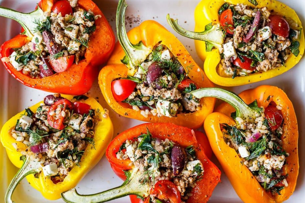 Mediterranean Stuffed Peppers: A Flavorful and Adaptable Delight